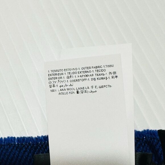 NWT Versace Medusa Reversible Wool Black Blue Knit Scarf Shawl Size 70"x27" $590 - Picture 11 of 11